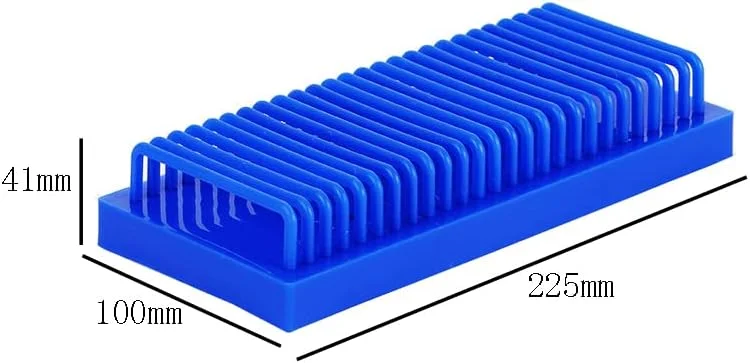جایگاه رنگ آمیزی اسلاید میکروسکوپ لاسنرزام، پایه تخلیه اسلاید شیشه ای، پایه خشک کن اسلاید شیشه ای مستطیلی، نگهدارنده اسلاید شیشه ای آزمایشگاهی، قفسه نگهداری اسلاید نمونه آزمایشگاهی، آبی