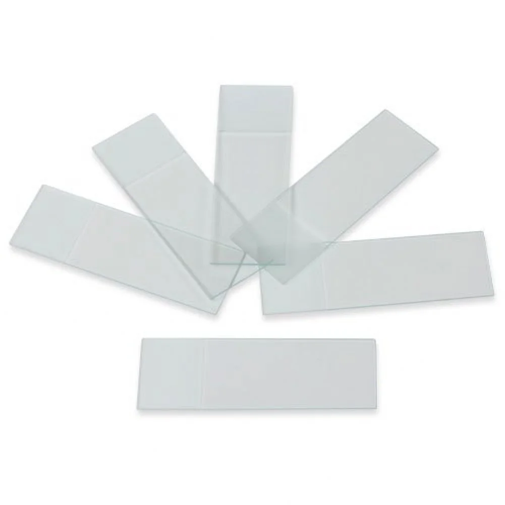 اسلایدهای میکروسکوپ Karter Scientific 206B2، لبه های سنگ خورده، انتهای مات، گوشه های 90 درجه، 3x1 (بسته 72 عددی)