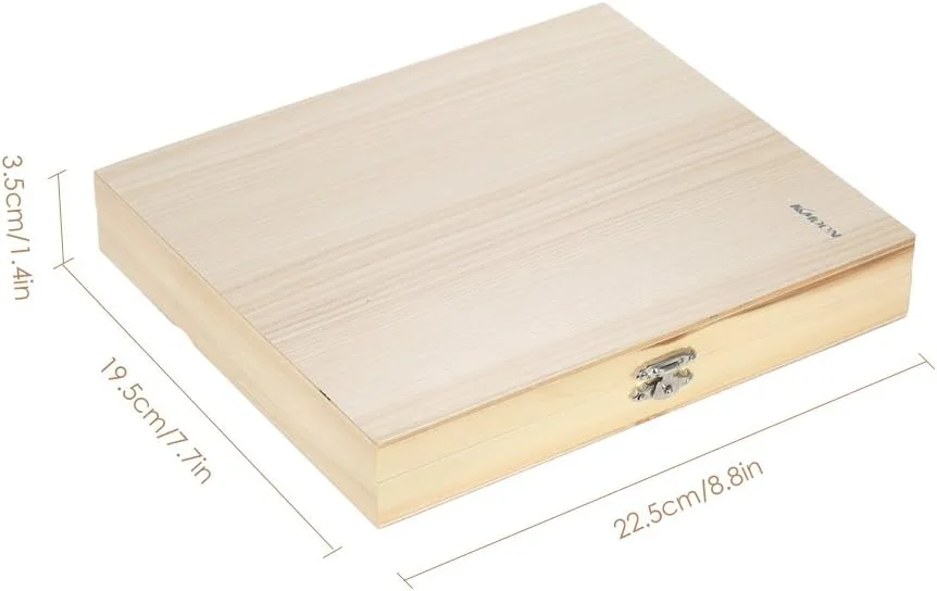 جعبه چوبی نگهداری اسلاید Irfora با 100 جایگاه و برگه فهرست محتویات برای اسلایدهای میکروسکوپ آماده