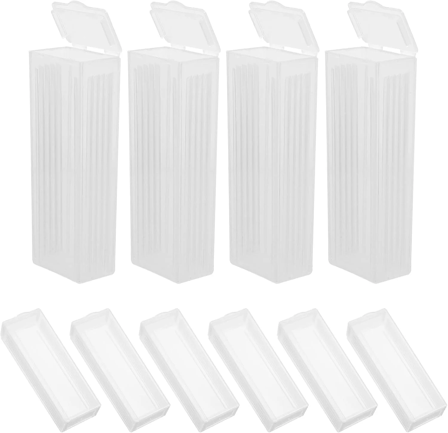 جعبه اسلاید میکروسکوپ iplusmile بسته 10 عددی، شفاف، پلاستیکی، LED، 8 x 2.7 x 1.8 سانتی متر، 91 گرم