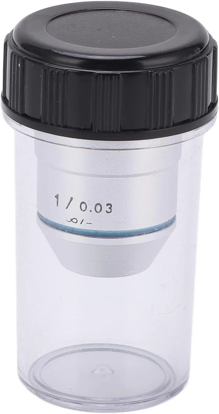 لنز شیئی میکروسکوپ Hilitand، لنز شیئی میکروسکوپ بیولوژیکی 1X، لنز بی نهایت آکروماتیک شیشه ای نوری بی نهایت 195، رزوه جهانی 20.2 میلی متری RMS