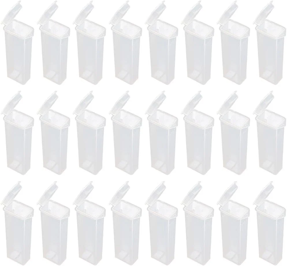 iplusmile بسته 50 عددی نگهدارنده اسلاید میکروسکوپ پلی اتیلن جعبه اسلاید شیشه ای پلاستیکی میکروسکوپ برای اسلایدها