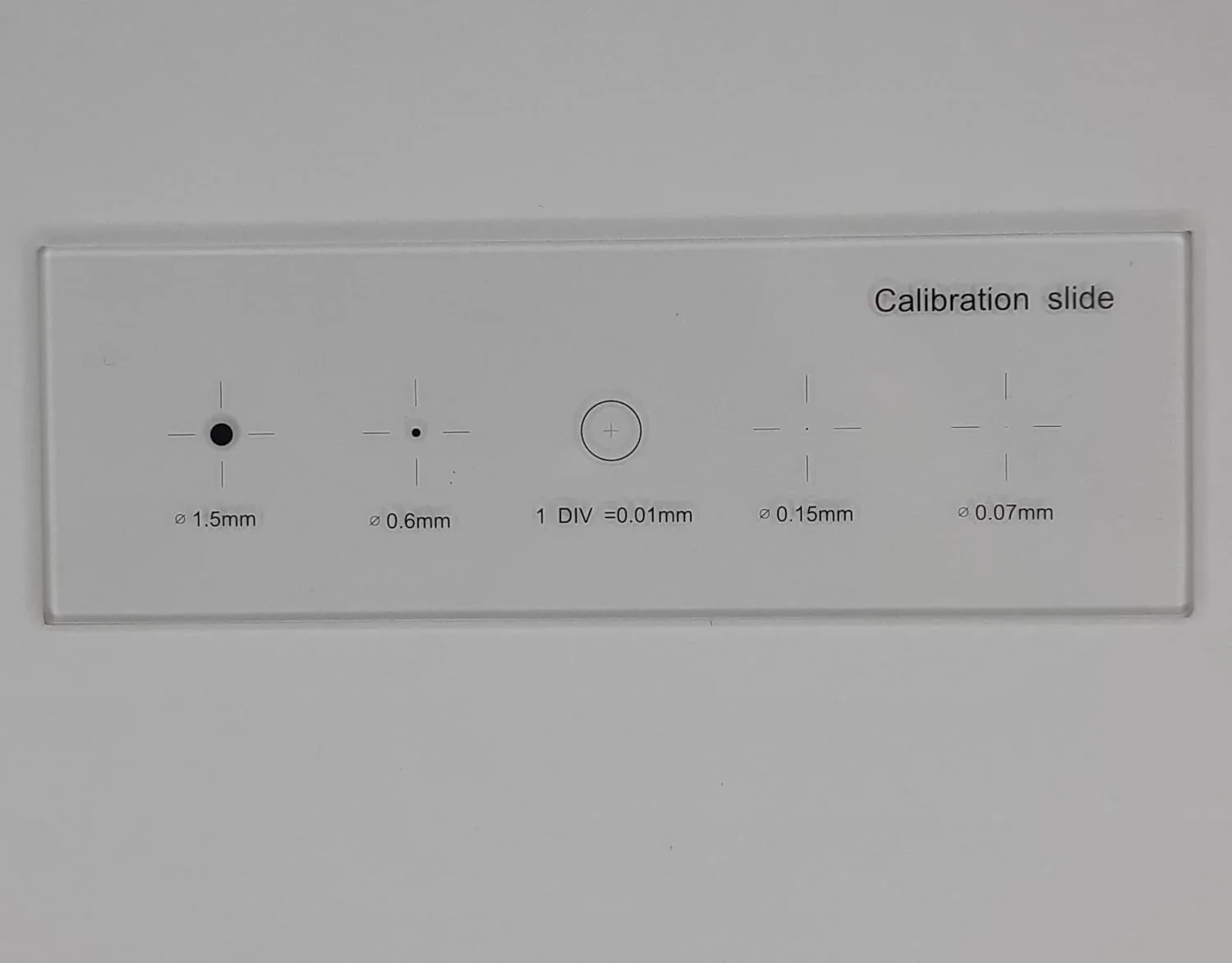 اسلاید کالیبراسیون میکرومتر چشمی با دقت بالا، دارای 5 مقیاس و خط کش کالیبره کننده چند منظوره 0.01 میلی متری
