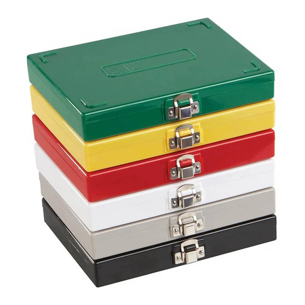 جعبه اسلاید میکروسکوپ ممتاز Heathrow Scientific، 100 خانه، چوب پنبه، زرد