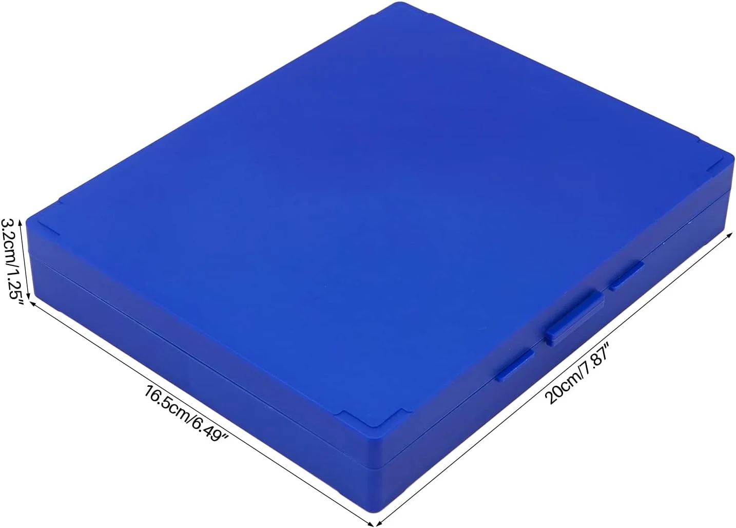 جعبه اسلاید میکروسکوپ 4 عددی، نگهدارنده اسلاید میکروسکوپ پلاستیکی 100 خانه ای، طول 21 سانتی متر x عرض 17 سانتی متر x ارتفاع 3.2 سانتی متر