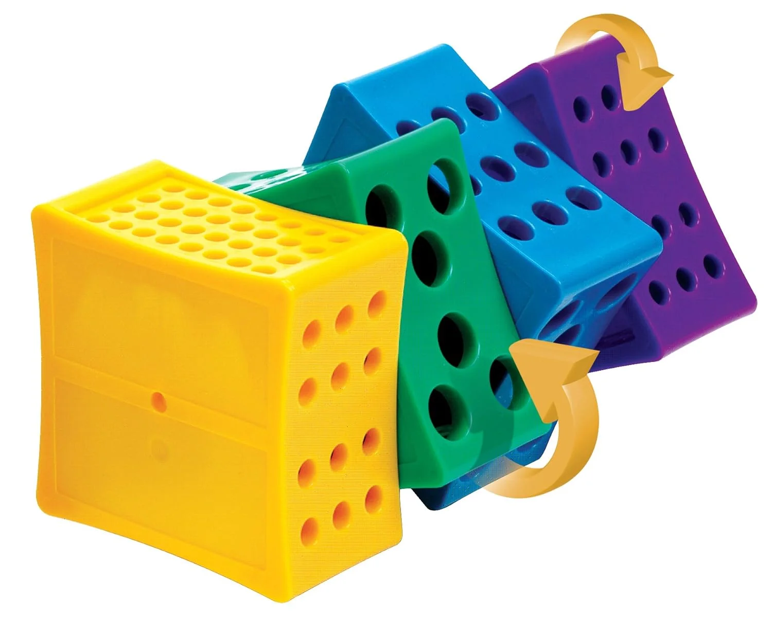 رک لوله چرخان 4 طرفه Heathrow Scientific HD29040B Rota-Rack برای میکروتیوب ها، 210 x 100 x 100 میلی متر