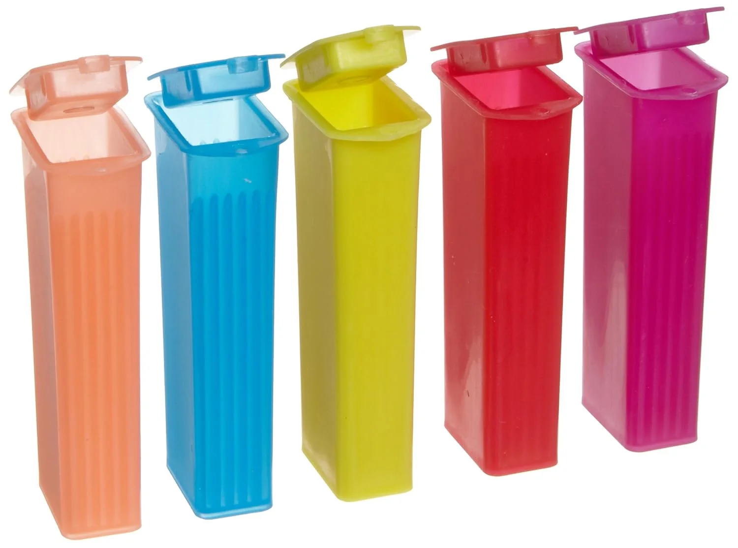 جعبه اسلاید پلی پروپیلن با درب انتهایی Heathrow Scientific - HEA15983G HD15983G، رنگ های متنوع، 5 جایگاه، طول 43 میلی متر x عرض 24 میلی متر x ارتفاع 88 میلی متر (بسته 25 عددی)