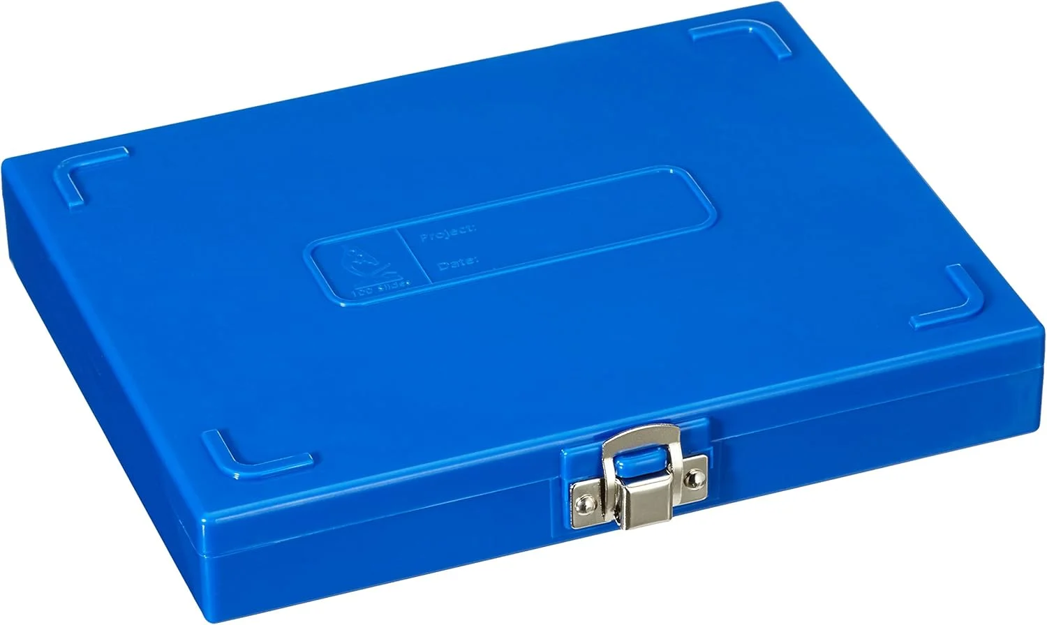 جعبه اسلاید میکروسکوپ 100 خانه با پوشش چوب پنبه ای آبی رنگ Heathrow Scientific HD15994A، طول 21 سانتی متر، عرض 17.8 سانتی متر، ارتفاع 3.3 سانتی متر