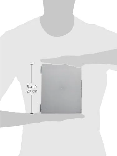 جعبه نگهداری اسلاید گلوب ساینتیفیک مدل 513079A، پلاستیک ABS با پوشش چوب پنبه، مناسب برای 100 اسلاید، خاکستری