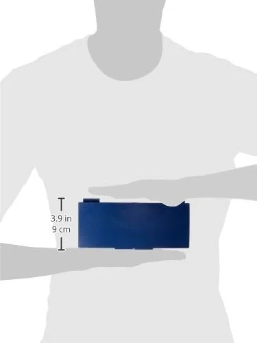 جعبه نگهداری اسلاید پلاستیکی ABS با روکش چوب پنبه ای Globe Scientific 513077B برای 50 اسلاید، آبی