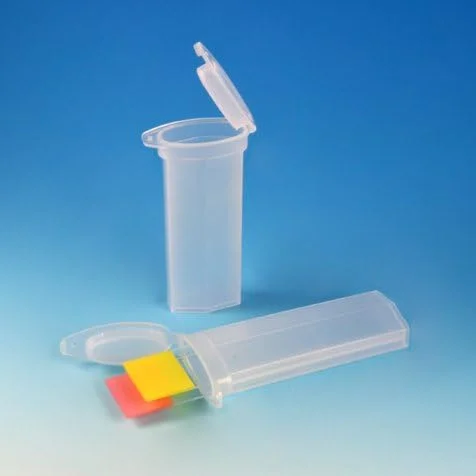 جعبه اسلاید پلاستیکی گلوب ساینتیفیک مدل 513061، درب لولایی، مناسب برای 5 اسلاید، رنگ طبیعی (بسته 100 عددی)