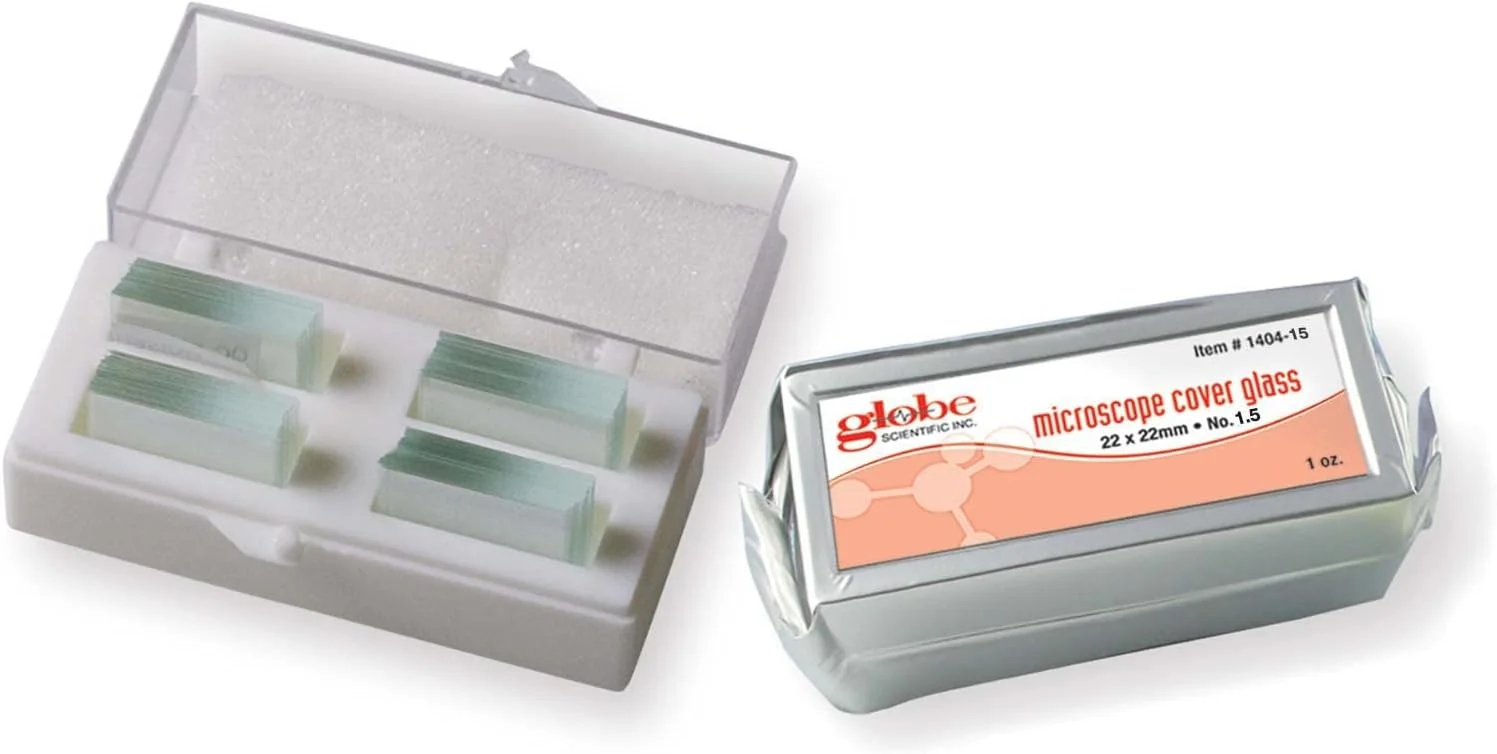 لامپ شیشه ای Globe Scientific 1404-15، ابعاد 22x22 میلی متر، ضخامت #1.5 (بسته 10 عددی) لامپ شیشه ای Globe Scientific 1404-15، ابعاد 22x22 میلی متر، ضخامت #1.5 (بسته 10 عددی)