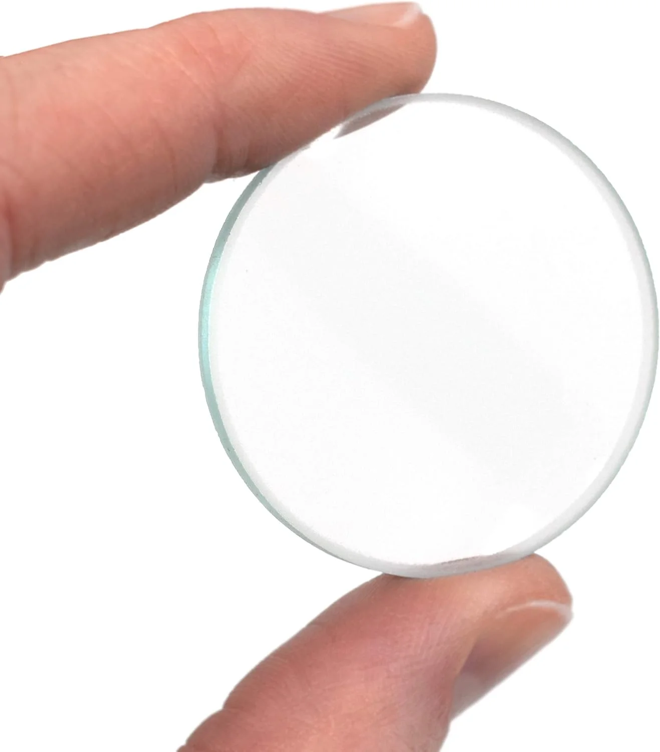 عدسی محدب دو طرفه Eisco، فاصله کانونی 50 میلی متر، قطر 38 میلی متر - کروی، عدسی شیشه ای با کیفیت اپتیکی - لبه های سنگ خورده، صیقلی - عالی برای کلاس های فیزیک - آزمایشگاه ها