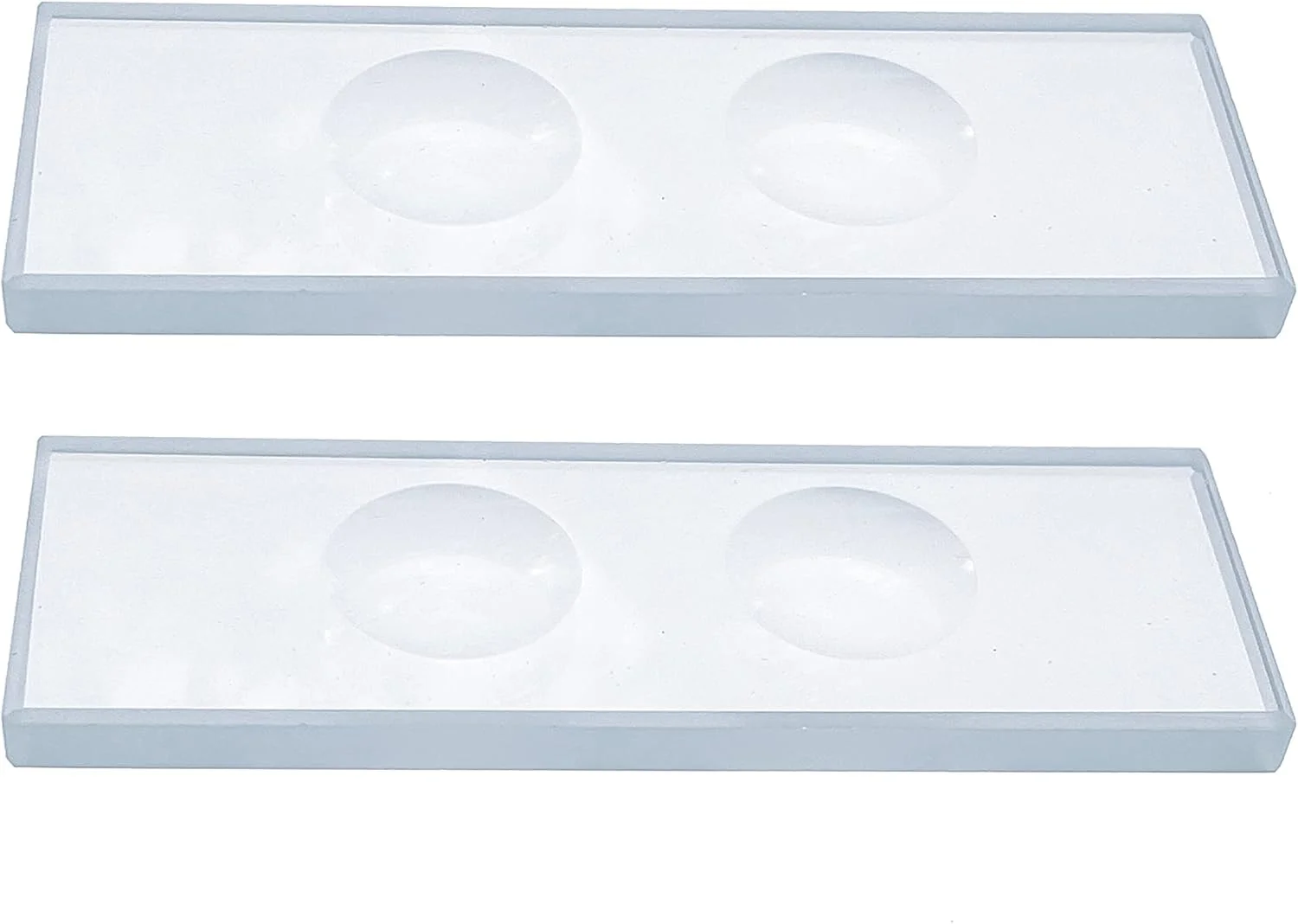 لام شیشه ای میکروسکوپ مقعر دو طرفه MUHWA، ضخامت 5 میلی متر (2 عدد)