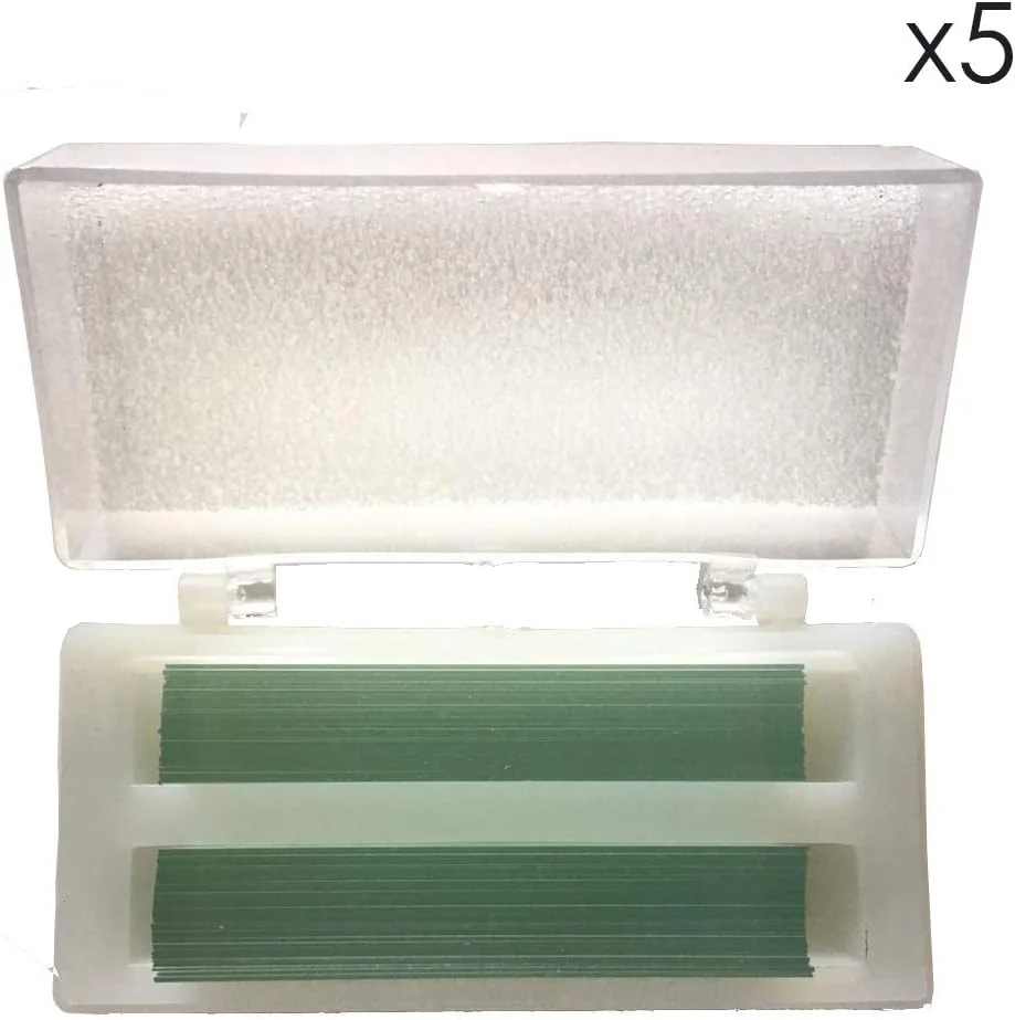 لامپ شیشه ای میکروسکوپ MUHWA، از پیش تمیز شده، 24 میلی متر در 50 میلی متر، 100 عدد در جعبه