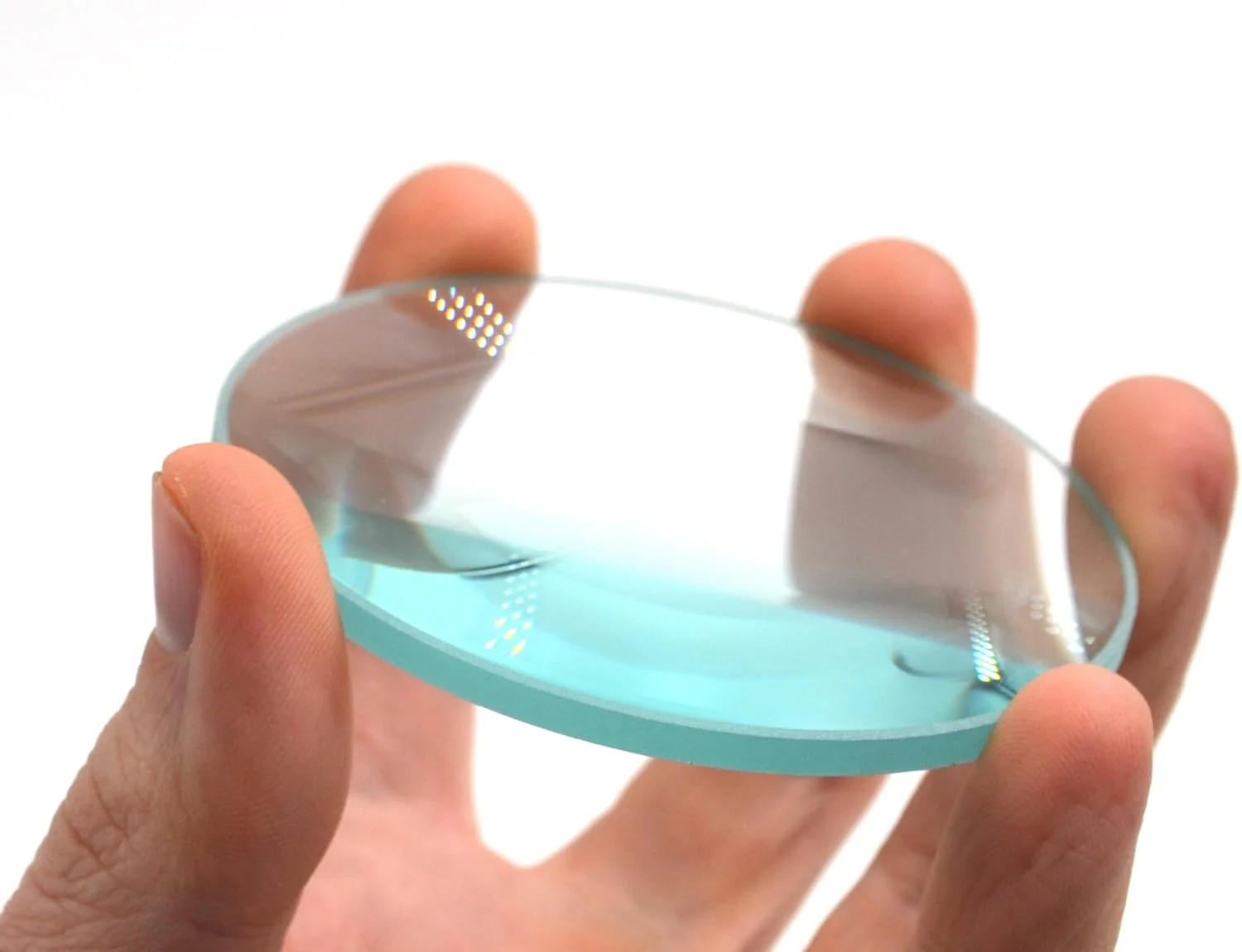 عدسی محدب دو طرفه Eisco، فاصله کانونی 250 میلی متر، قطر 3 اینچ (75 میلی متر) - کروی، عدسی شیشه ای با پرداخت نوری - لبه های سنگ خورده، صیقلی - عالی برای کلاس های فیزیک - آزمایشگاه ها