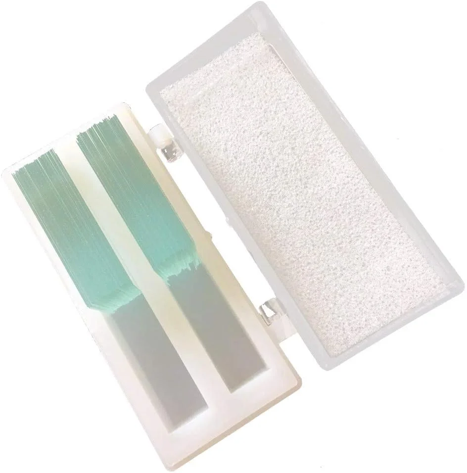 لامپ شیشه ای میکروسکوپ MUHWA، از پیش تمیز شده، 24 میلی متر در 32 میلی متر، 100 عدد در جعبه