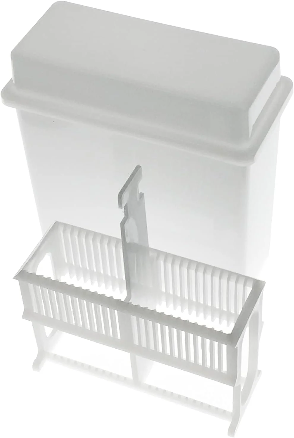 جایگاه رنگ آمیزی اسلاید میکروسکوپ MUHWA با ظرف، 2 ست، خاکستری/سفید