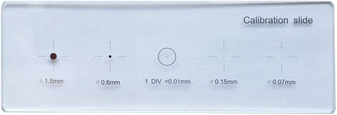 اسلاید میکرومتر استیج صلیبی نقطه ای 0.01 میلی متری دوربین میکروسکوپ MUHWA، صفحه چند منظوره رتیکل، خط کش اسلاید کالیبراسیون دقیق اسلاید میکرومتر استیج صلیبی نقطه ای 0.01 میلی متری دوربین میکروسکوپ MUHWA، صفحه چند منظوره رتیکل، خط کش اسلاید کالیبراسیون دقیق
