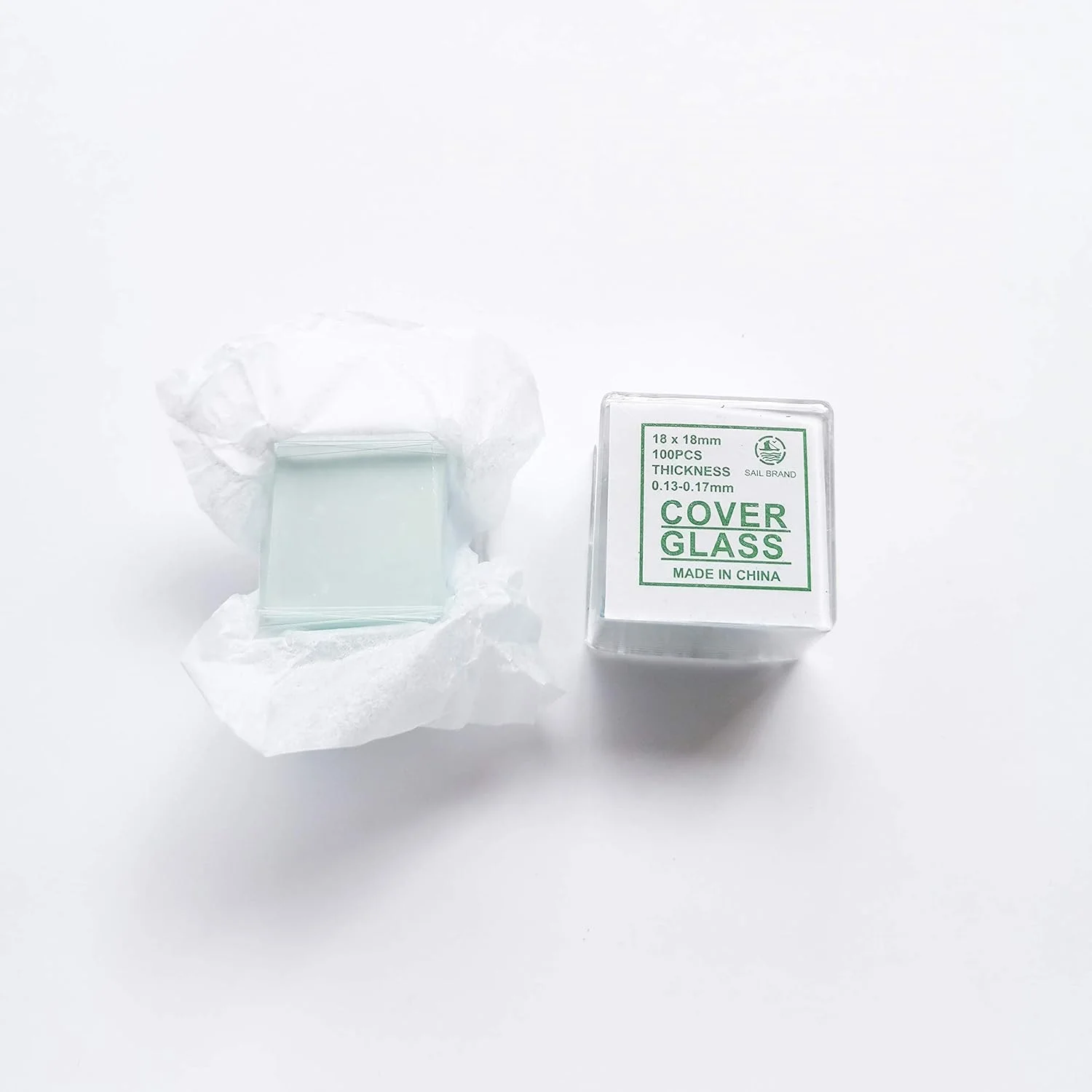 MUHWA تعداد 1000 عدد لامل شیشه ای برای اسلایدهای میکروسکوپ 18x18 میلی متر شامل 10 جعبه x 100 عدد در هر جعبه MUHWA تعداد 1000 عدد لامل شیشه ای برای اسلایدهای میکروسکوپ 18x18 میلی متر شامل 10 جعبه x 100 عدد در هر جعبه