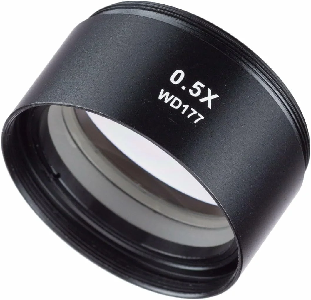 لنز بارلو 0.5X AmScope برای میکروسکوپ های استریو ZM (48 میلی متر)