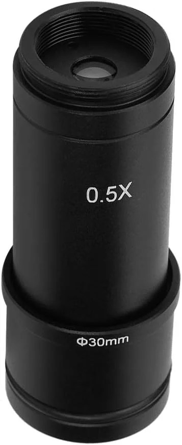آداپتور 0.5X C-Mount با اندازه 30 میلی‌متر و 30.5 میلی‌متر برای مشاهده پویا در میکروسکوپ صنعتی، دوربین نجومی، CCD و لنز چشمی زوم