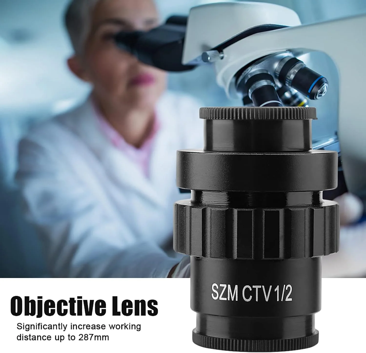 لنز چشمی 0.5X با مانت C و آداپتور 1/2 CTV برای دوربین دیجیتال فیلمبرداری میکروسکوپ استریوسکوپی سه چشمی لنز چشمی 0.5X با مانت C و آداپتور 1/2 CTV برای دوربین دیجیتال فیلمبرداری میکروسکوپ استریوسکوپی سه چشمی