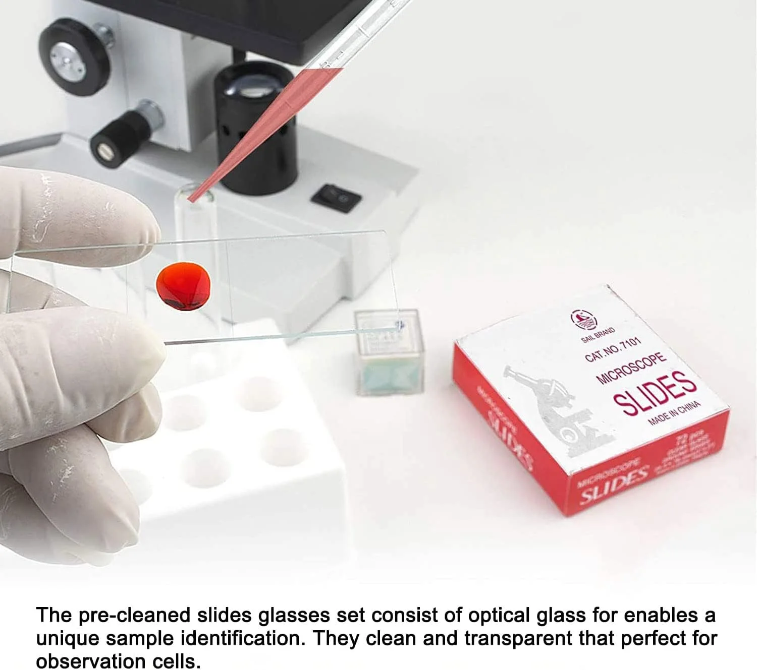 پرمیفای 50 عدد اسلاید میکروسکوپ شیشه ای لبه دار و 100 عدد کاور اسلیپ میکروسکوپ مناسب برای میکروسکوپ های تک چشمی، دو چشمی و سه چشمی پرمیفای 50 عدد اسلاید میکروسکوپ شیشه ای لبه دار و 100 عدد کاور اسلیپ میکروسکوپ مناسب برای میکروسکوپ های تک چشمی، دو چشمی و سه چشمی