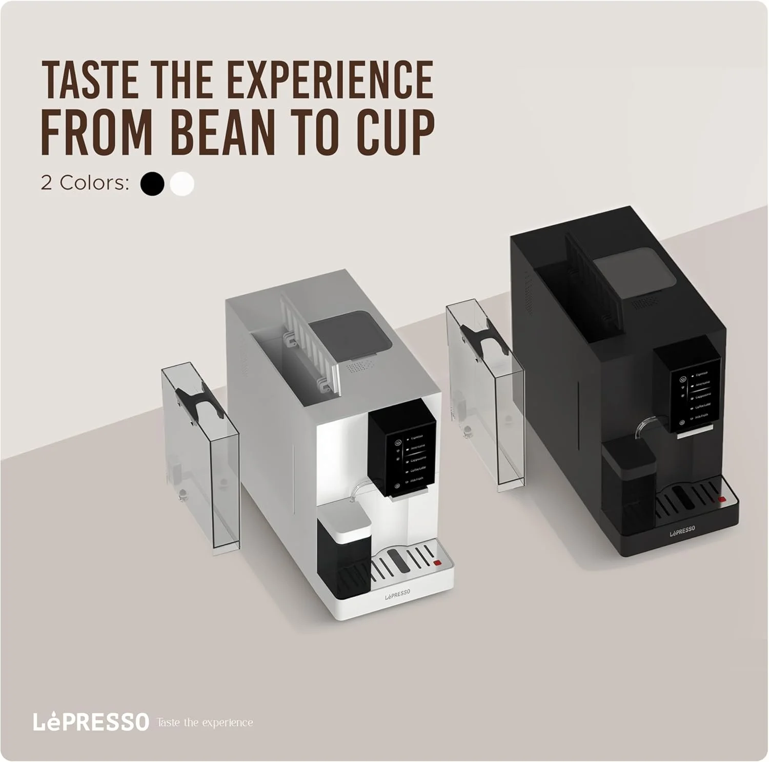 دستگاه قهوه ساز تمام اتوماتیک LePresso، دارای فوم ساز شیر، صفحه نمایش لمسی، پمپ 19 بار ایتالیایی، اپلیکیشن موبایل، ظرفیت آب 1.2 لیتر، 1480 وات، مناسب منزل/دفتر