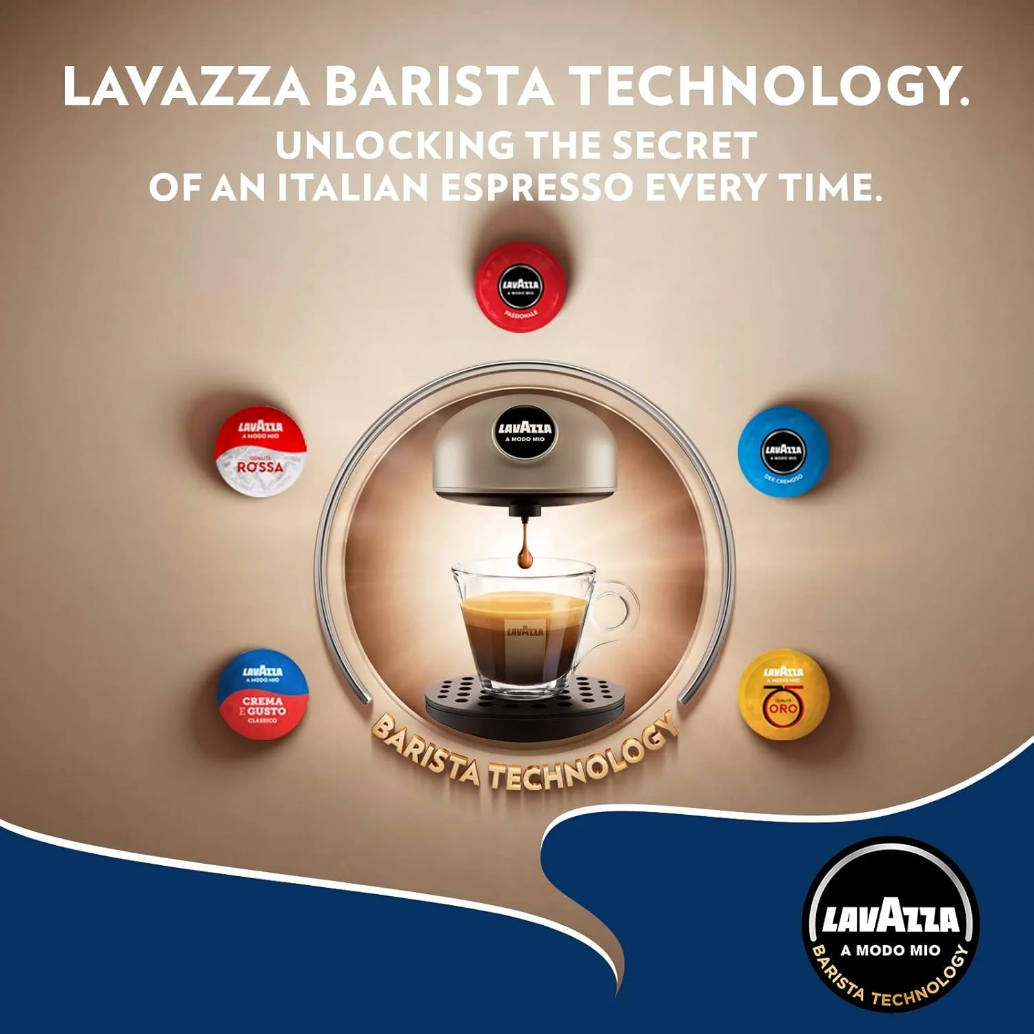 دستگاه قهوه ساز Lavazza A Modo Mio Jolie & Milk، دستگاه کپسولی قهوه با کف ساز شیر یکپارچه و توری جداشدنی، سازگار با کپسول های قهوه A Modo Mio، 1250 وات، 220-240 ولت، 50-60 هرتز، سفید