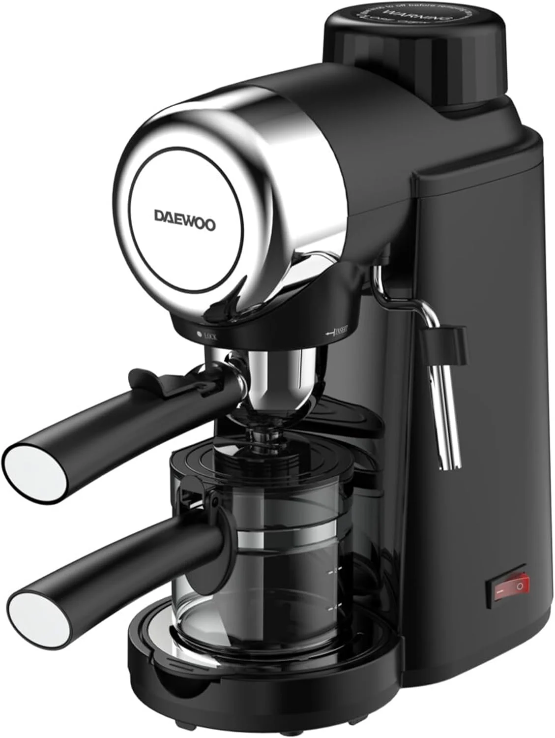 دستگاه قهوه ساز Daewoo – پمپ باریستا با کف ساز شیر داخلی برای کاپوچینو، لاته، ماکیاتو، دستگاه اسپرسو با محافظت در برابر گرمای بیش از حد، رهاسازی خودکار فشار – DES-4840