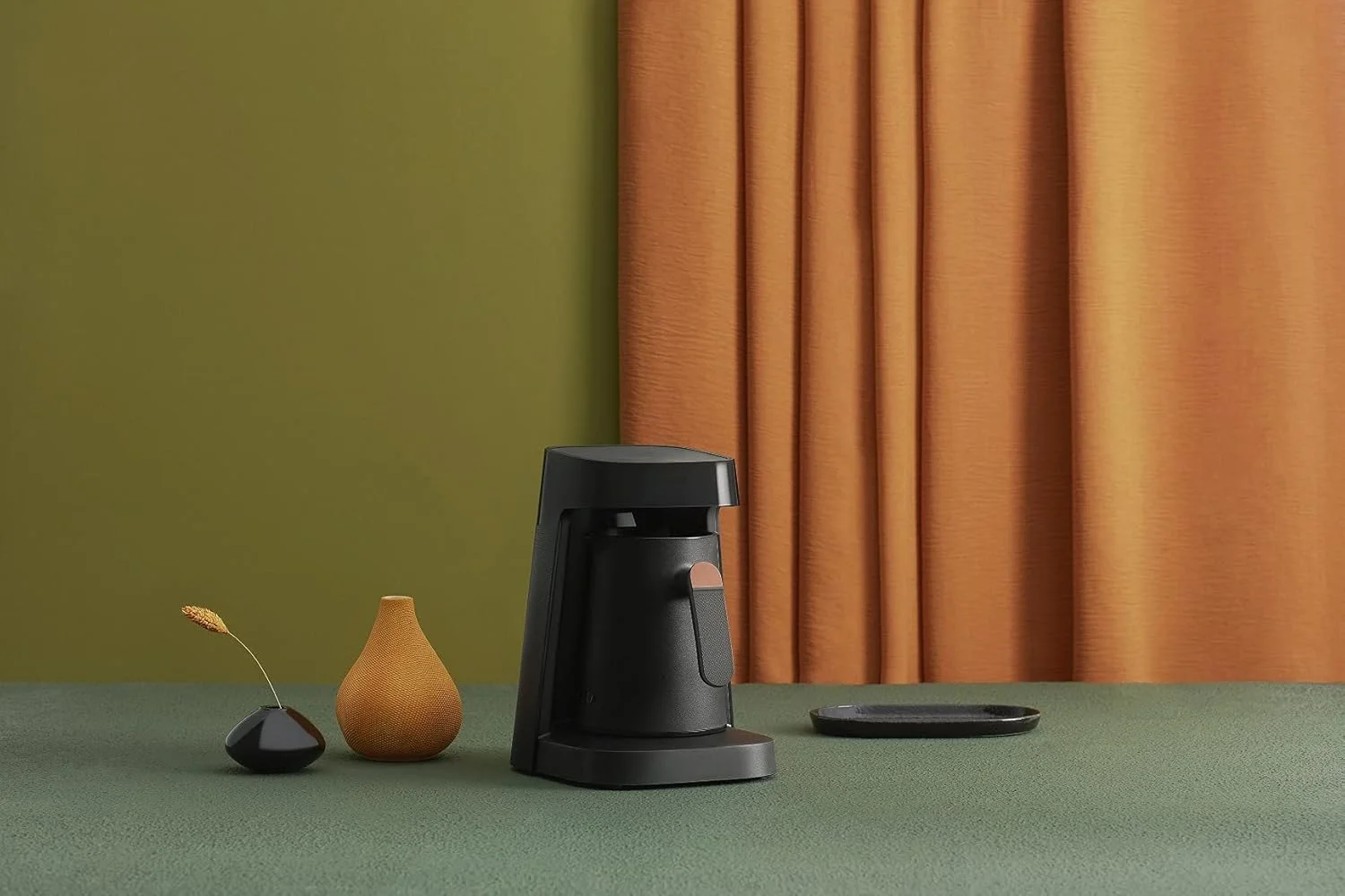 دستگاه قهوه ترک ساز اتوماتیک آرزوم اوکا جت، 400 وات، مشکی/مسی