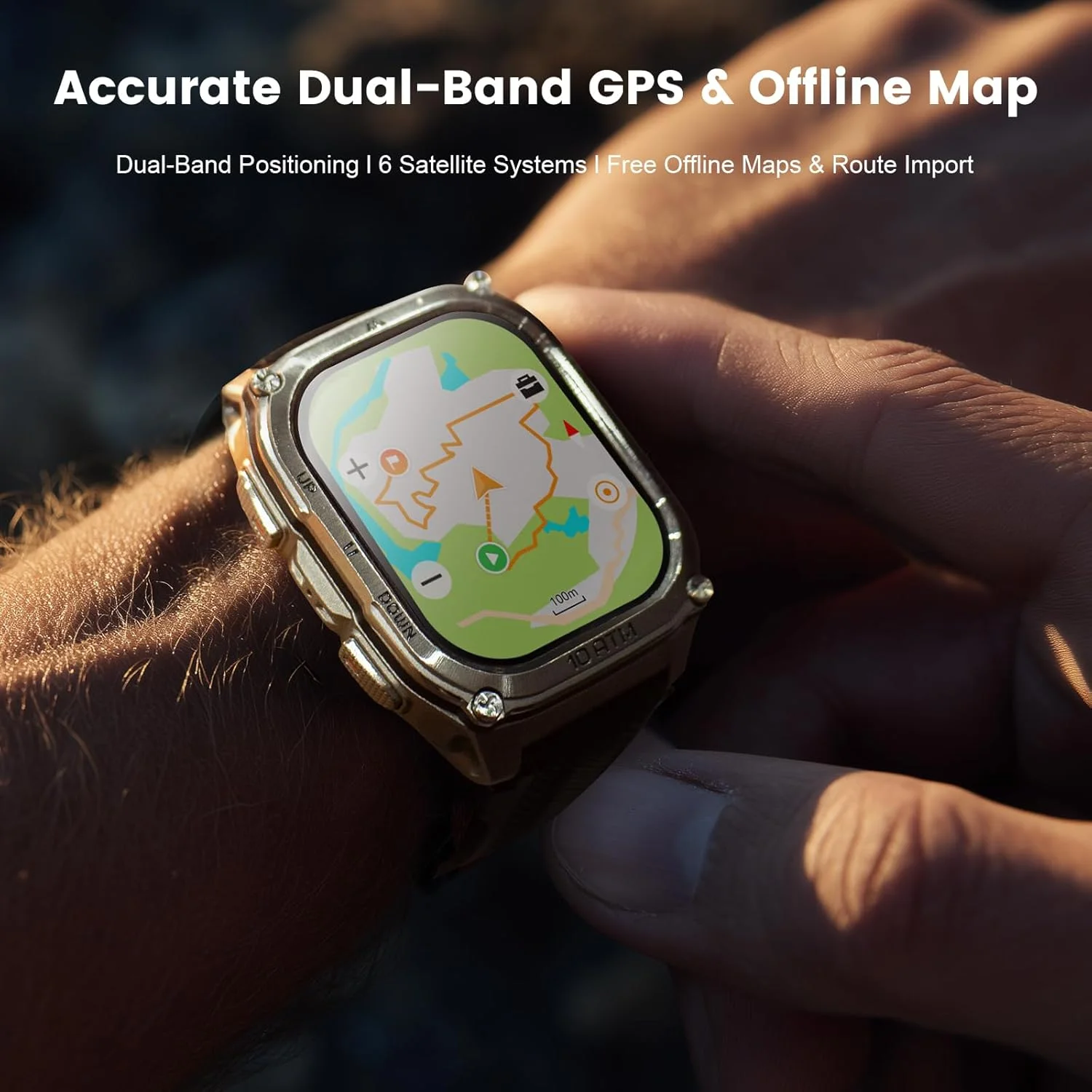 KOSPET Tank M4 Smart Watch for Men, Full Stainless Steel, GPS & Offline Maps, 10ATM Waterproof 45m Freediving, 50-Day Battery, Bluetooth Calls, 24/7 Heart Monitor, for Android & iOS KOSPET Tank M4 Smart Watch for Men, Full Stainless Steel, GPS & Offline Maps, 10ATM Waterproof 45m Freediving, 50-Day Battery, Bluetooth Calls, 24/7 Heart Monitor, for Android & iOS