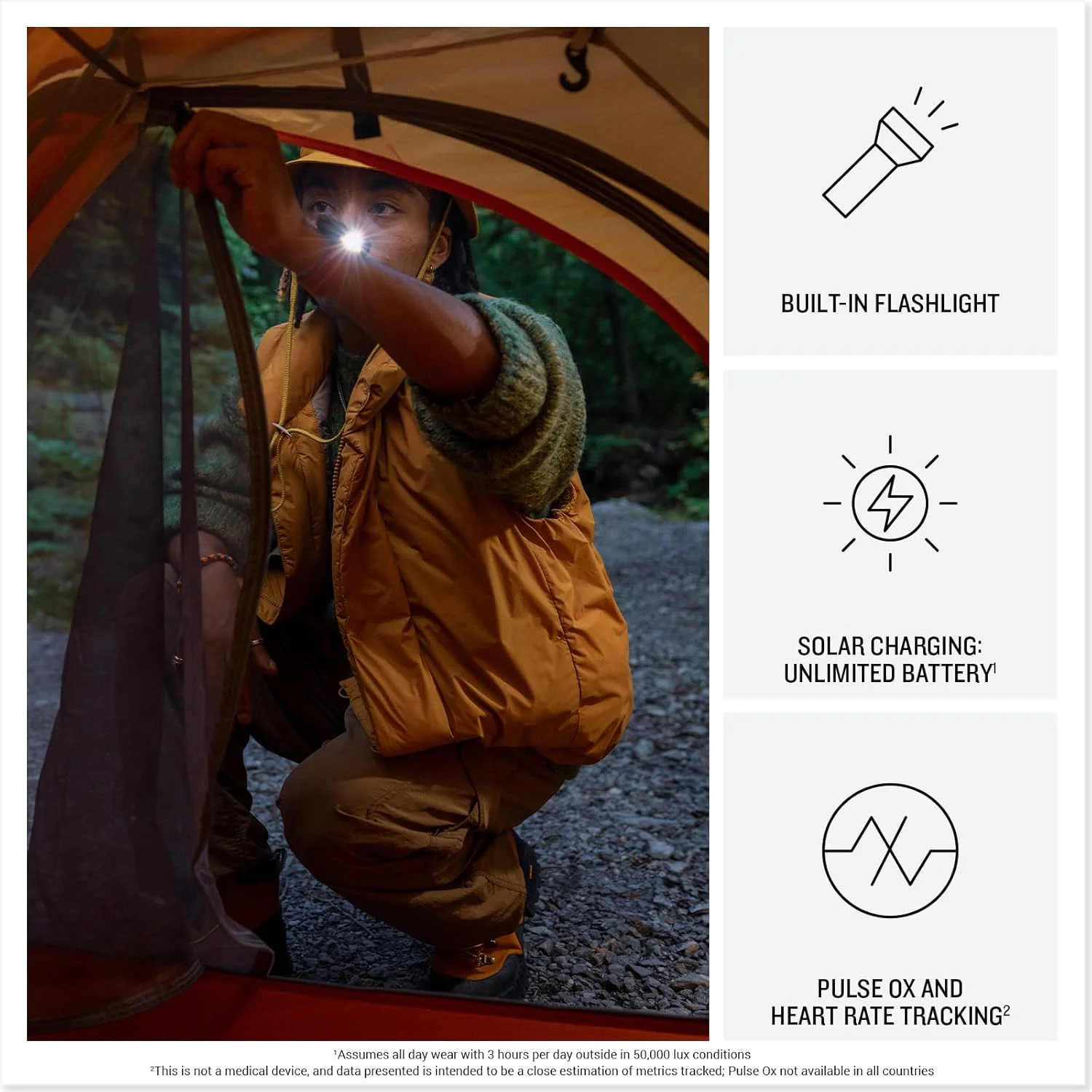 ساعت هوشمند GPS مقاوم Garmin Instinct® 3 با نمایشگر شارژ خورشیدی 45 میلیمتری، بدنه تقویتشده فلزی، چراغ قوه داخلی، مشکی ساعت هوشمند GPS مقاوم Garmin Instinct® 3 با نمایشگر شارژ خورشیدی 45 میلیمتری، بدنه تقویتشده فلزی، چراغ قوه داخلی، مشکی