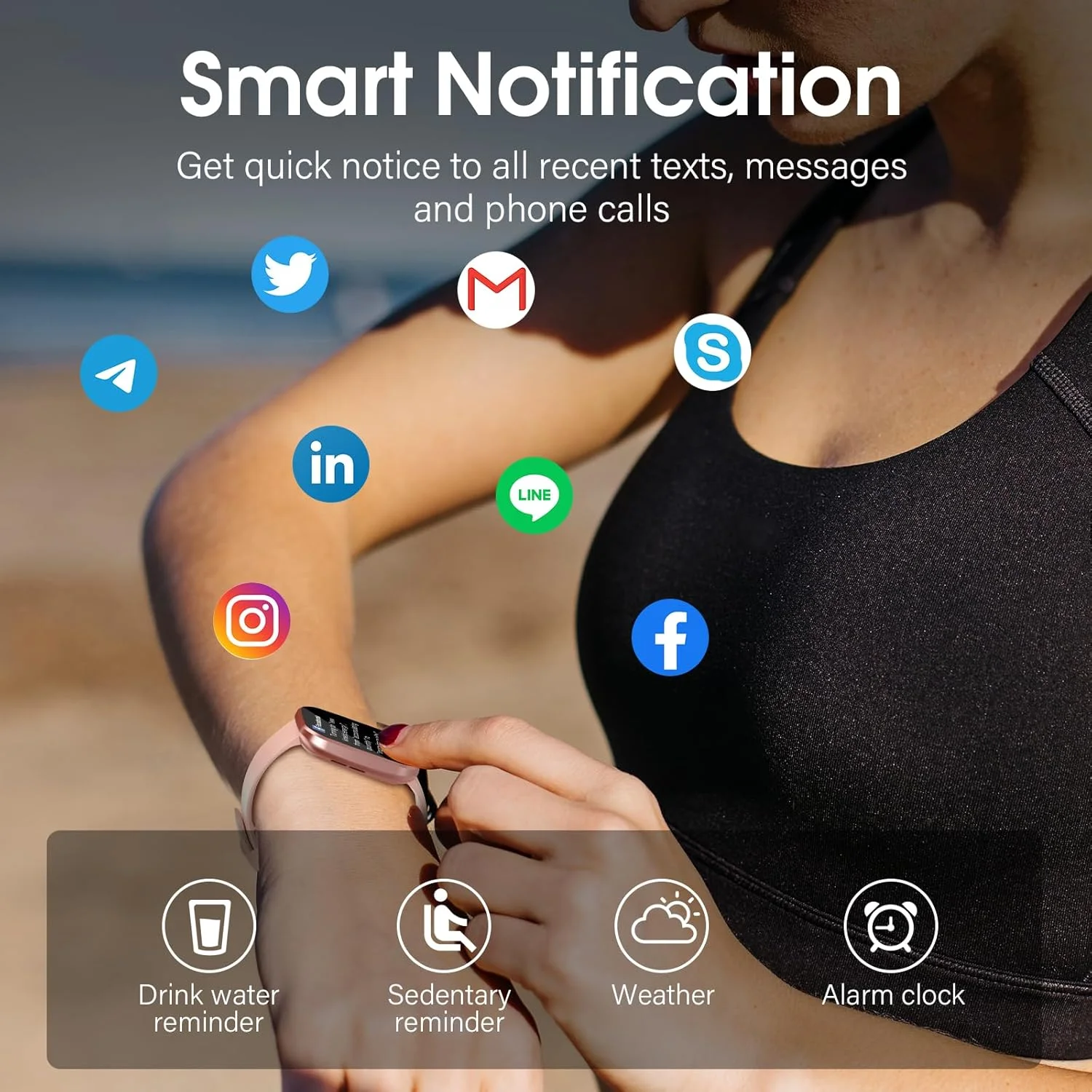 ساعت هوشمند Csasan برای آقایان و بانوان، صفحه نمایش 1.91 اینچی HD، پایش ضربان قلب/خواب/گام ها، ردیاب فعالیت برای اندروید iOS صورتی ساعت هوشمند Csasan برای آقایان و بانوان، صفحه نمایش 1.91 اینچی HD، پایش ضربان قلب/خواب/گام ها، ردیاب فعالیت برای اندروید iOS صورتی