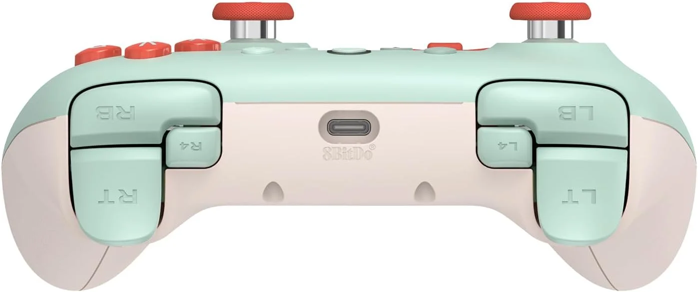 دسته بازی سیم دار 8Bitdo Ultimate 2C برای کامپیوترهای ویندوزی و اندروید، با نرخ نمونه برداری 1000 هرتز، جوی استیک های اثر هال و تریگرهای هال، و دکمه های L4/R4 قابل برنامه ریزی (نعنایی)