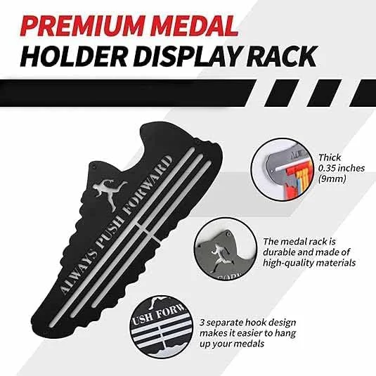 آویز مدال تزویق، آویز مدال دیواری مخصوص دویدن، نگهدارنده و سازمان دهنده مدال، آویز نمایش مدال