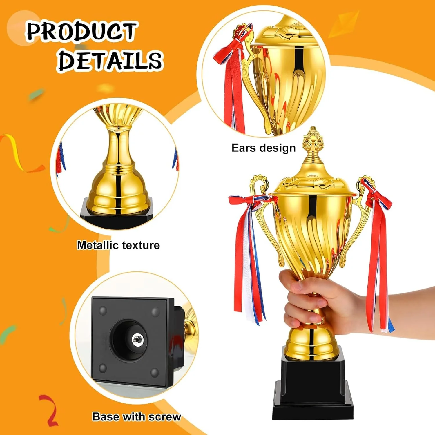 کاپ قهرمانی ۱۴ اینچی KASTWAVE، 2 عدد جایزه بزرگ جام قهرمانی برای مسابقات ورزشی فوتبال بسکتبال لیگ و سایر مسابقات تیمی، مهمانی کریسمس و جوایز بازی