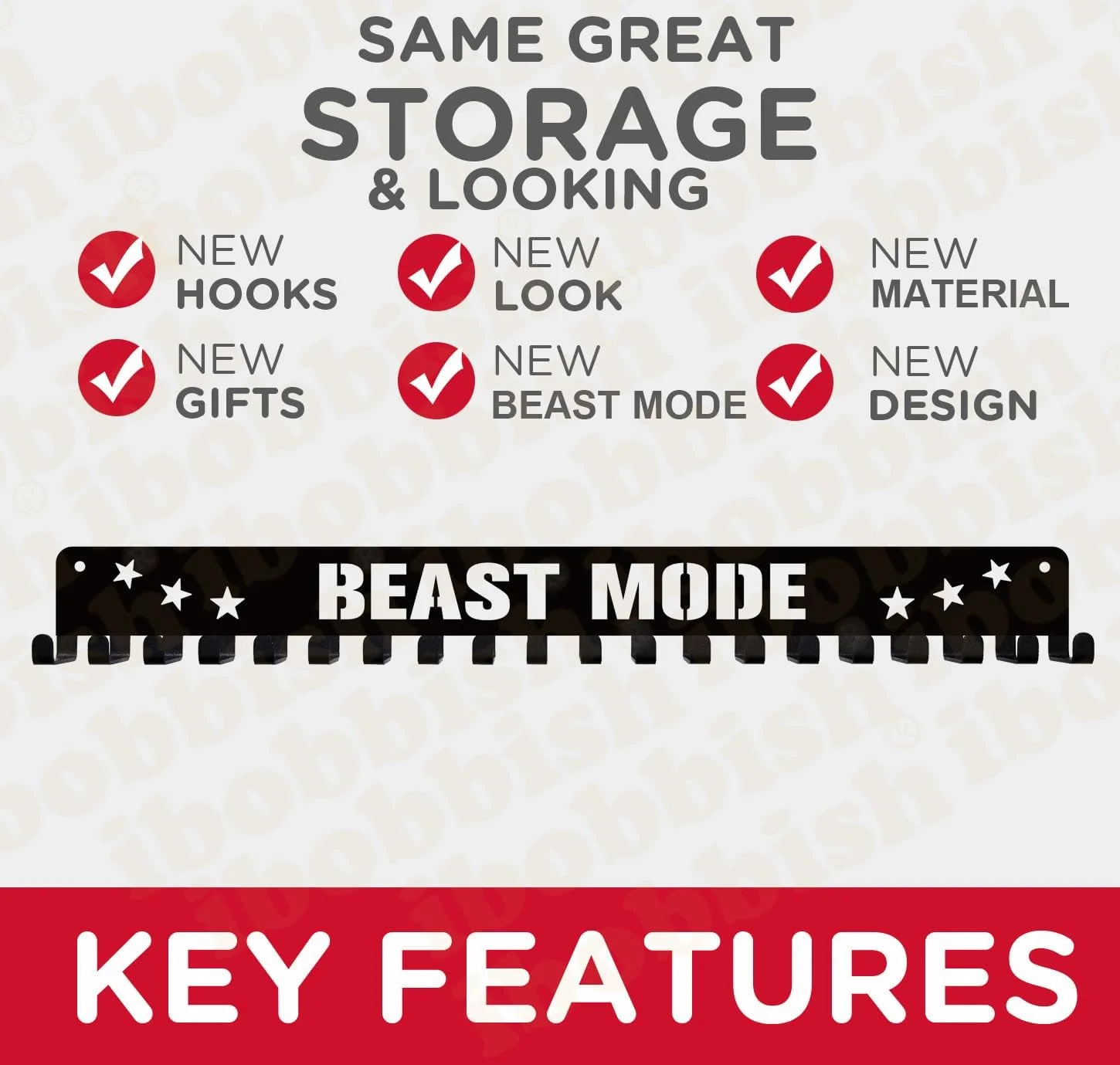 آویز مدال با کیفیت عالی با طرح "هرگز تسلیم نشو"، دارای 20 قلاب، آویز مدال برای دیوار با طول 16 اینچ، نگهدارنده مدال ارتقا یافته با طراحی ساده برای ژیمناستیک، مسابقه، فوتبال، شنا