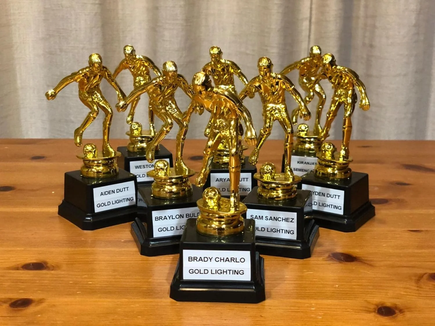 تزئینات جشن جام جهانی Excefore، جام فوتبال جام جهانی، 1 عدد جام طلایی فوتبال برای مراسم اهدای جوایز کودکان، مسابقات، بازی های قهرمانی، مسابقات ورزشی، کوچک، 2.5 x 6 اینچ