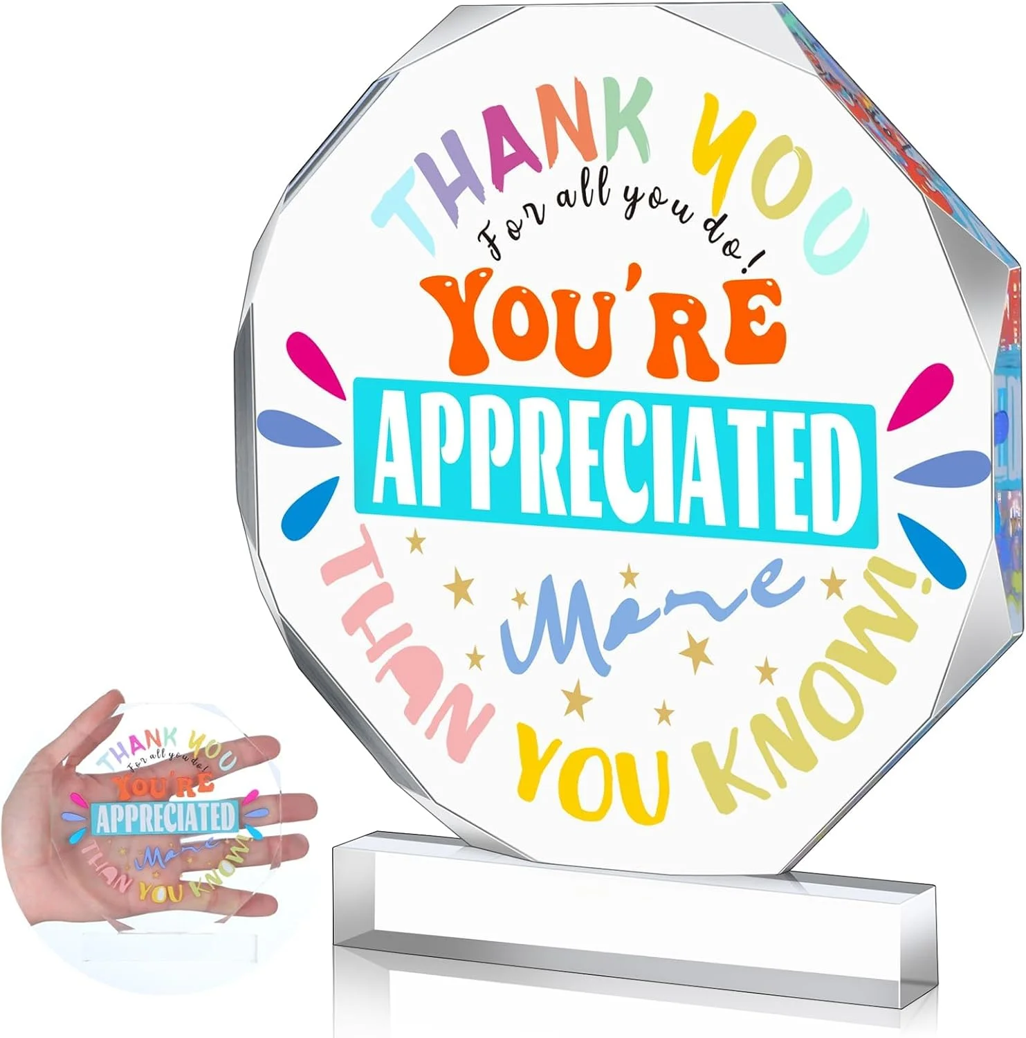 هدیه قدردانی از معلم، جایزه اکریلیک قدردانی 12x12 سانتی متر، جوایز اکریلیک بزرگ قدردانی، هدیه برای کارمندان، همکاران، تیم، هدیه پایان سال (مدال)