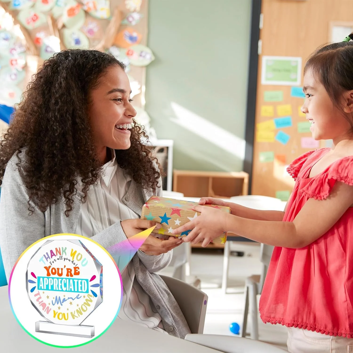 هدیه قدردانی از معلم، جایزه اکریلیک قدردانی 12x12 سانتی متر، جوایز اکریلیک بزرگ قدردانی، هدیه برای کارمندان، همکاران، تیم، هدیه پایان سال (مدال)