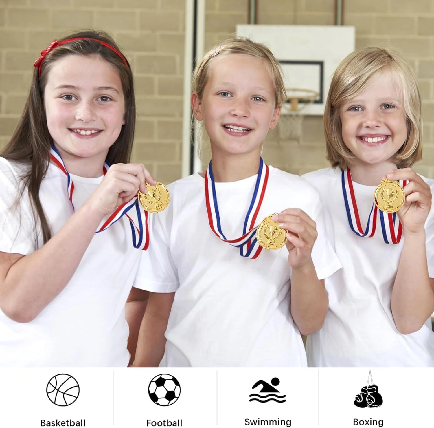 مدال های فلزی BIGTHREE، مدال های طلایی نقره ای برنزی، مدال های روز ورزشی با روبان، الگوی حکاکی جام، 12 عدد برای رویدادهای کودکان، کلاس های درس، کودکان، بزرگسالان، بازی ها و ورزش های اداری