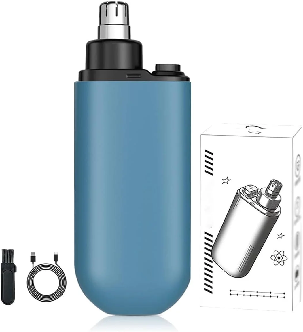 موزن گوش و بینی، موزن بدون درد گوش برای آقایان و بانوان، موزن شارژی با استاندارد ضدآب IPX7، دارای تیغه های دو لبه برای تمیز کردن آسان، سایز مناسب مسافرت