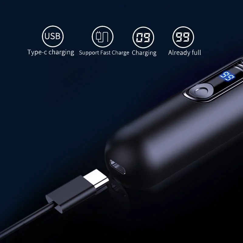 موزن گوش و بینی شارژی برای آقایان و بانوان، کلیپر موی بینی USB-C با نمایشگر LED، موزن بدون درد گوش و بینی، از بین برنده موهای صورت قابل حمل، تمیز کردن آسان موزن گوش و بینی شارژی برای آقایان و بانوان، کلیپر موی بینی USB-C با نمایشگر LED، موزن بدون درد گوش و بینی، از بین برنده موهای صورت قابل حمل، تمیز کردن آسان