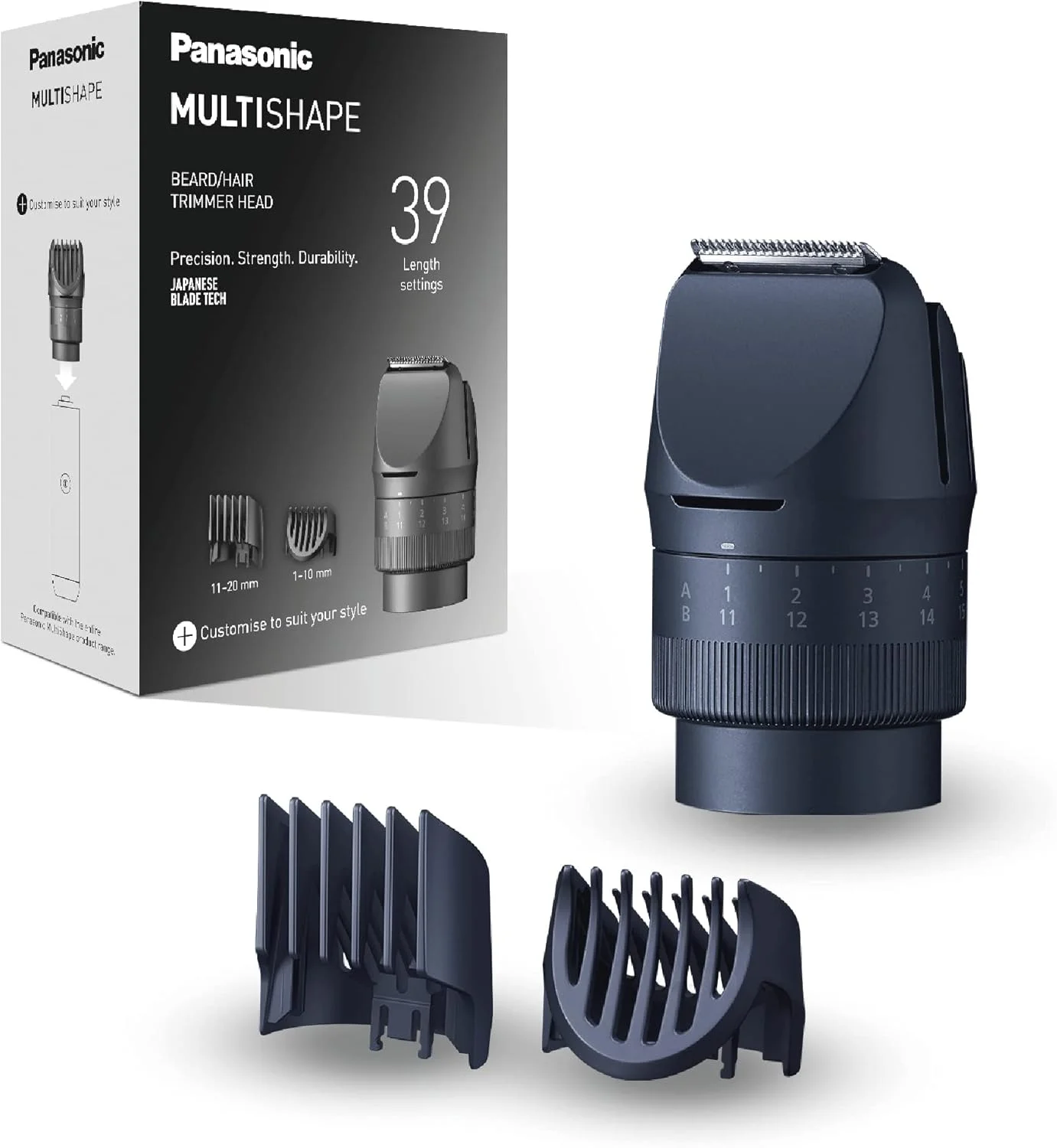 سری اصلاح مو و ریش پاناسونیک Multishape، قابل استفاده به صورت خشک و مرطوب، 39 طول برش - ER-CTN1-A222