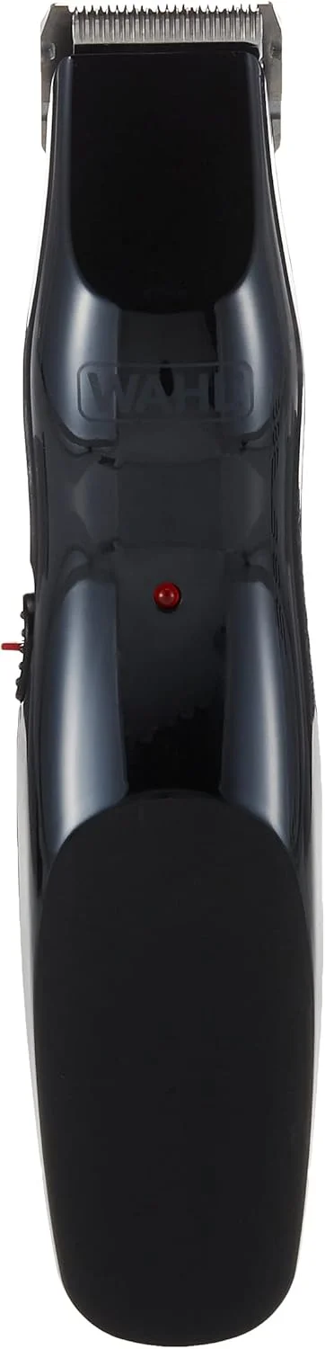 ماشین اصلاح صورت و ته ریش شارژی/بی سیم وال گرومزمن، ماشین اصلاح همه کاره، موزن بینی و گوش، تیغه های دقیق، شانه های راهنمای شارژی، مدل 9918-1427 (مشکی/نقره ای)