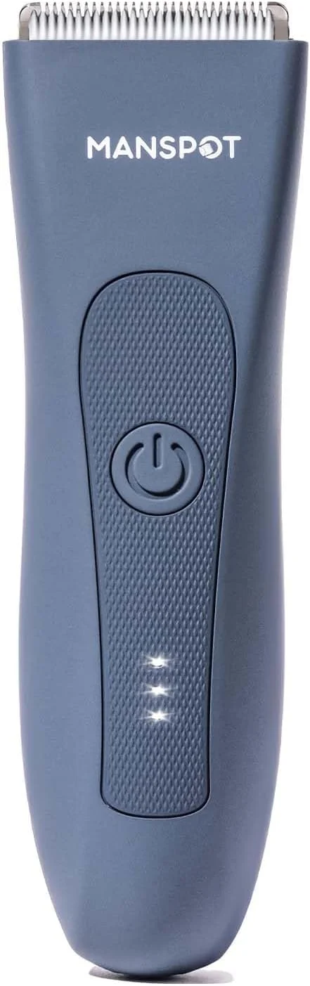 ست اصلاح و پیرایش موی بدن مردانه با تیغه سرامیکی قابل تعویض، ضد آب مناسب اصلاح خشک و مرطوب، 90 دقیقه اصلاح، مناسب برای آقایان (آبی)