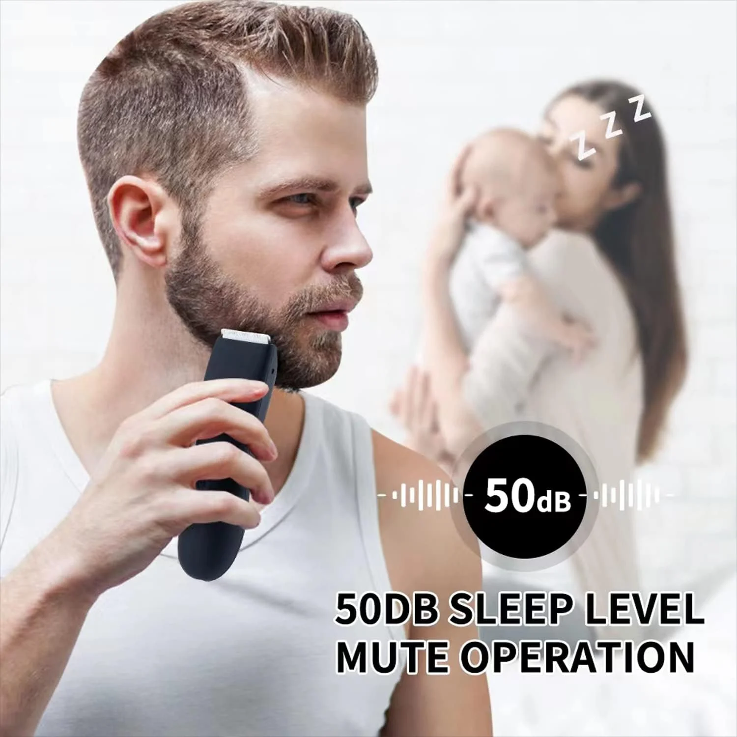 ماشین اصلاح موی بدن برقی GGEROU، ضد آب، بی سیم، مناسب اصلاح بدن، شارژ سریع، تیغه سرامیکی قابل تعویض، کیت اصلاح موی بدن برای اصلاح کامل بدن