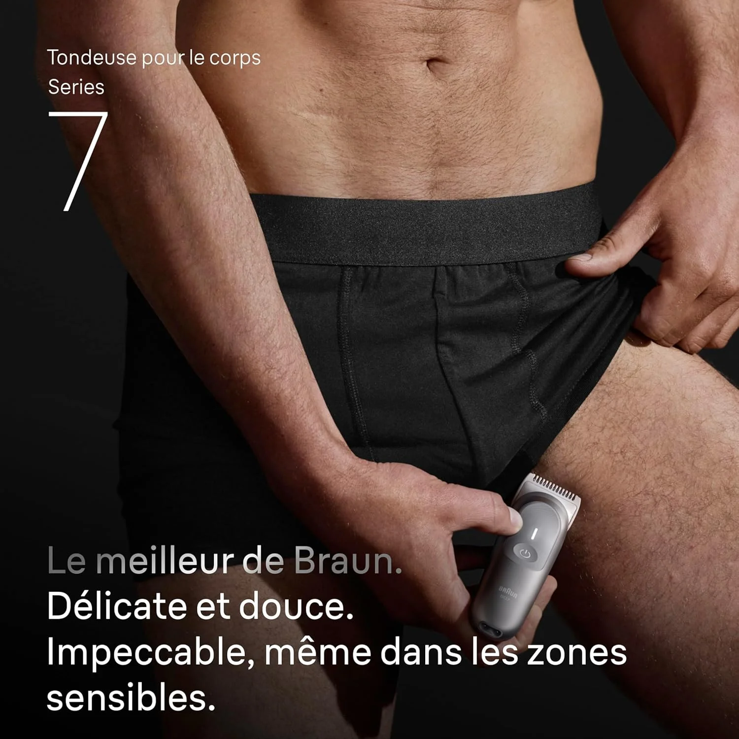 ماشین اصلاح بدن براون سری 7، +8 ابزار پیرایش، با نور هوشمند و محافظ پوست، 100 دقیقه زمان اجرا، ملایم برای نواحی حساس، اصلاح و پیرایش با SmoothShave و SensitiveTrim، ضد آب، BG7555، خاکستری